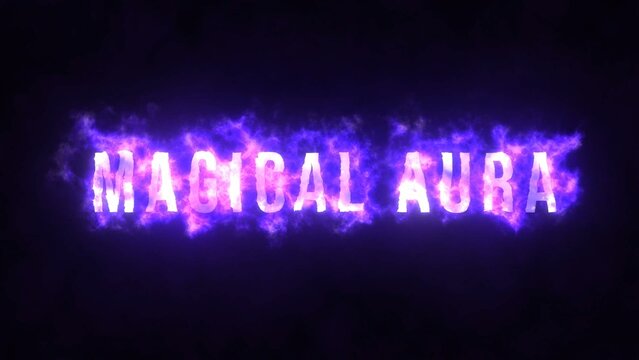 Magical Forcefield Aura Text Title Intro