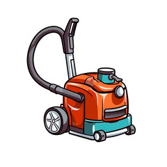 Fototapeta premium Vacuum cleaner isolated on white background