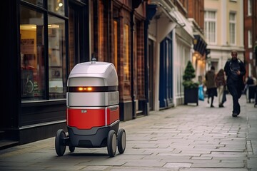 Futuristic robotic delivery technology
