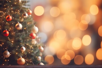 Obraz na płótnie Canvas Christmas Elegance: Dreamy Festive Background