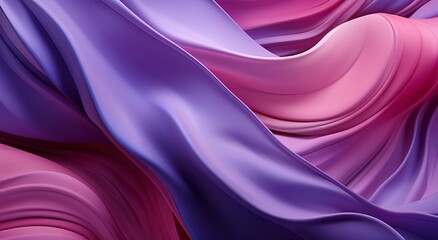 Obraz premium an abstract purple and pink background with waves, sculptural paper constructions, realistic color palette, mixes realistic and fantastical elements