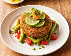 Vegan Elegance: Ultra-Realistic Food Composition