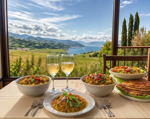 Vegan Elegance: Ultra-Realistic Food Composition