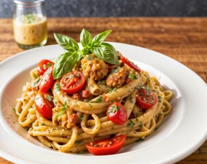 Vegan Elegance: Ultra-Realistic Food Composition