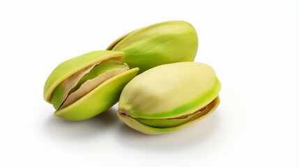 Pistachio nuts isolated created with Generative