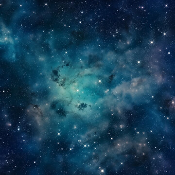 Starry cosmic sky. Space background created with Generative Ai technology