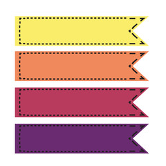 Set of labels. Sticky Note, digital Illustration. Sticky Notes Strip. Sticky Notes.	