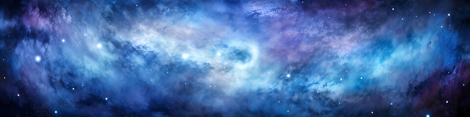 Swirling Nebula in Starry Galaxy