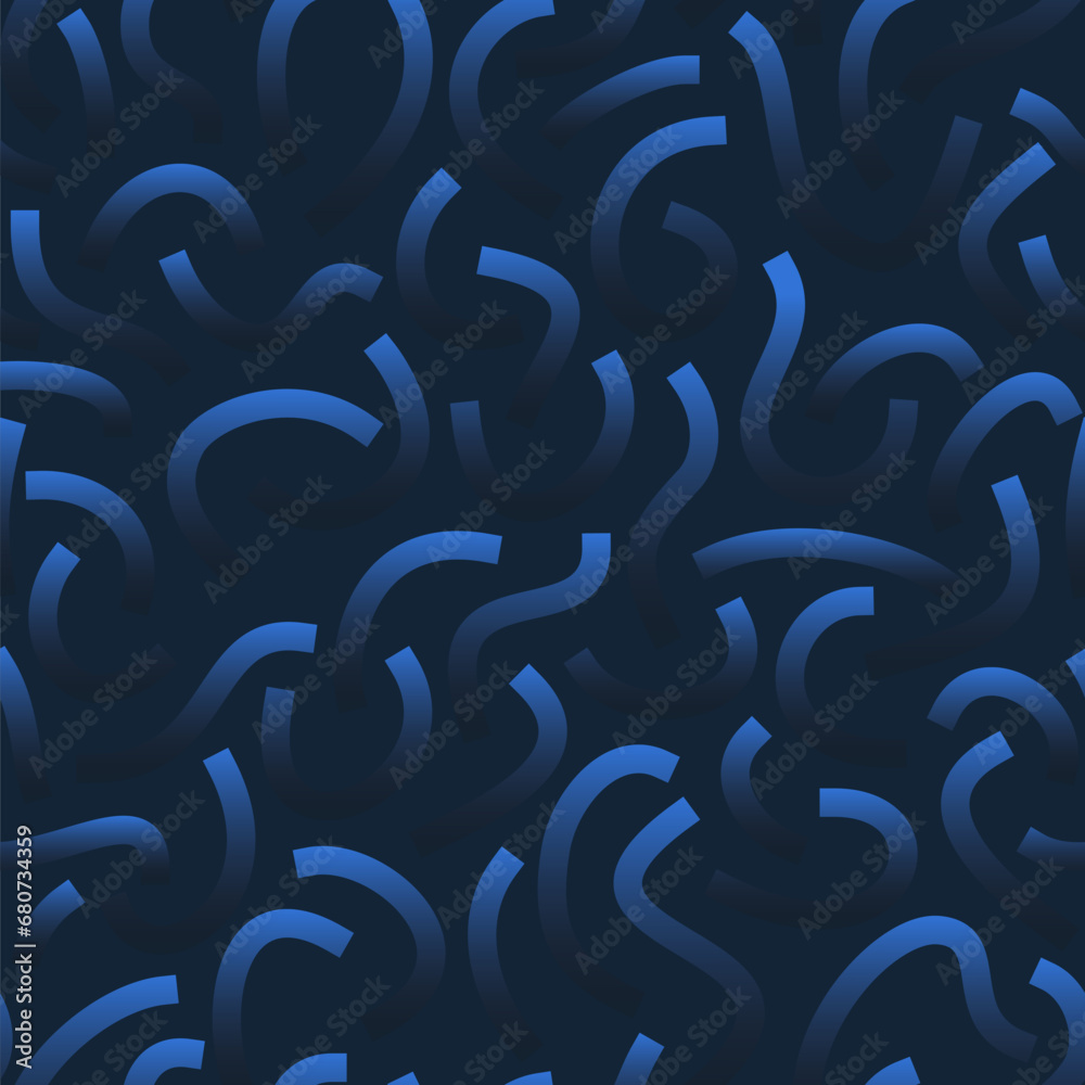 Poster black and white gradient curved lines isolated on white background. transparent bold squiggles.