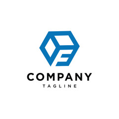 
Letter F box logo icon vector template.eps