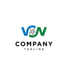 
Letter V N fan logo icon vector template.eps