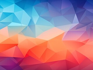 Obraz premium polygonal abstract purple and orange polygonal background, dark pink and light azure, masculine neo-cubism, smokey background