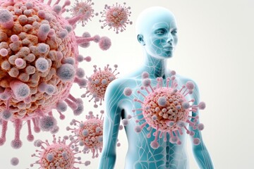 Obraz premium Immune defense , protecting your health and well-being through a strong immune system and disease prevention.