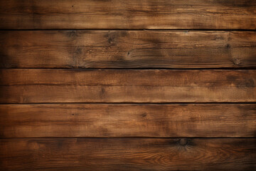 Obraz na płótnie Canvas 木材の茶色の壁の板パネルのテクスチャの背景画像　timber wood brown wall plank panel texture background　Generative AI