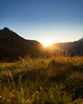 Sunrise in the mountains