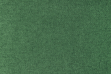 Textile background, green coarse fabric texture, jacquard woven upholstery, furniture textile...