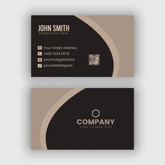 Luxury and professional business card template 