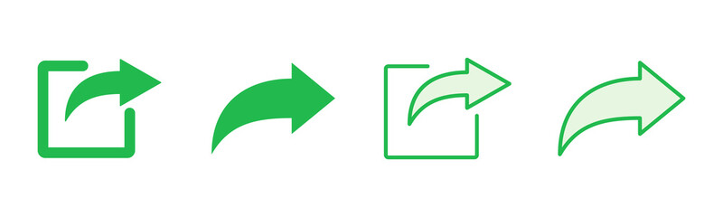 Share icon set. Sharing vector icon