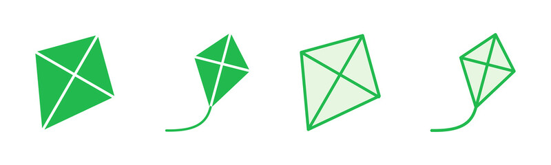Kite icon set. kite vector icon.