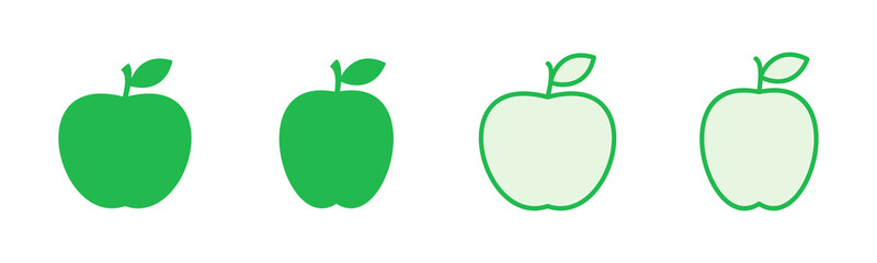 Apple icon set. Apple vector icon. apple symbols for your web design.