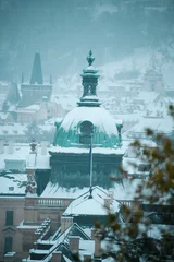 Foto op Canvas landscape in winter in Prague, Czech Republic © Alliance