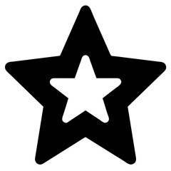 star on black