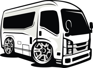 illustration of a travel car services logo template