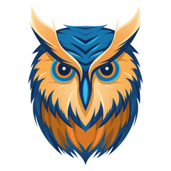 Owl vector illustration design logo. Owl mascot vector.