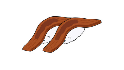あなご 寿司 日本 イラスト