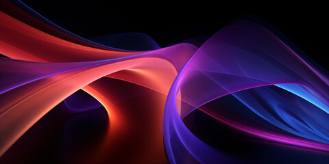 abstract background with smooth lines in blue and purple colors