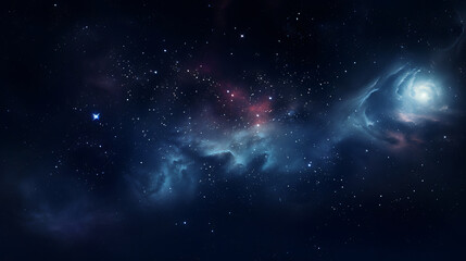 Fototapeta premium Deep outer space background with stars, star gazing background, graphic resource background