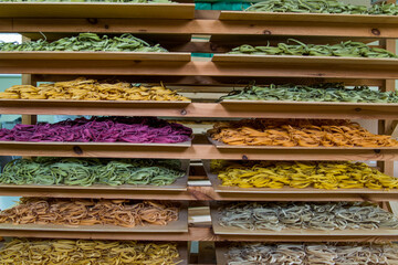 Delicious Italian pasta dish with noodles, sauce, and cheese.