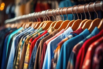 Fototapeta premium Clothes in a shop