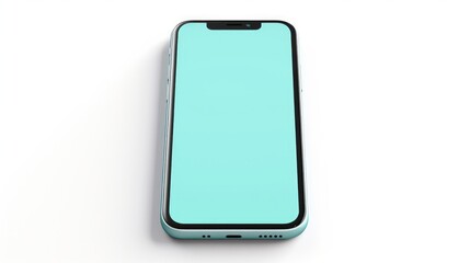 representation of a smartphone isolated on white background AI generated illustration