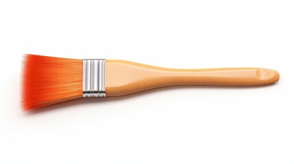 3D style rendering of an artist's paintbrush isolated on white AI generated