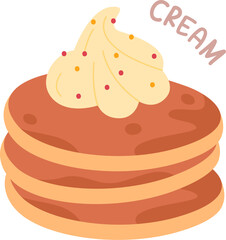 Pancakes With Cream
