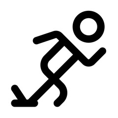 running line icon