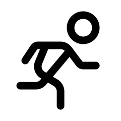 jogging line icon