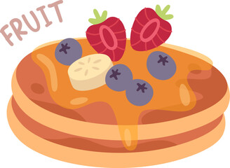 Pancakes With Fruits