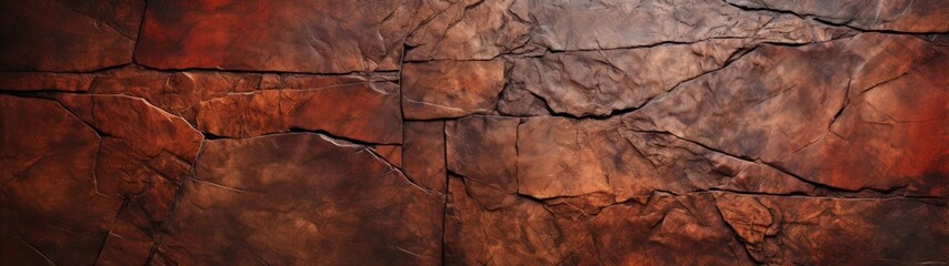 Textured Brown Rock Wall with Depth and Rust-like Color