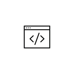 Browser icon, web icon, website sign vector