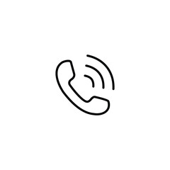 Fototapeta premium Call icon, phone call sign vector