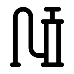 manual pump line icon