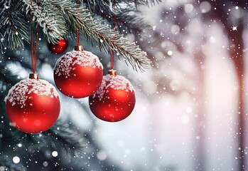 Naklejka na ściany i meble Christmas and new year holidays