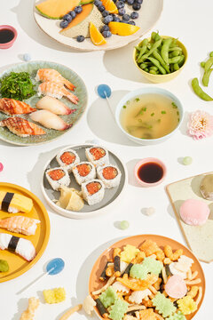 Sushi Wonderland with arare crackers