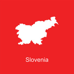 slovenia map icon vector
