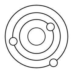 orbit icon vector