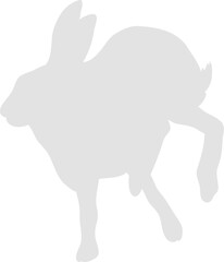 animal rabbit silhouettes