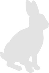 Fototapeta na wymiar animal rabbit silhouettes