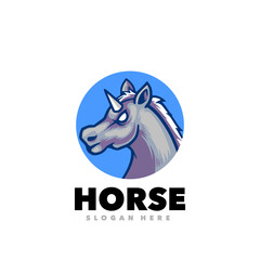 horse vector mascot logo 